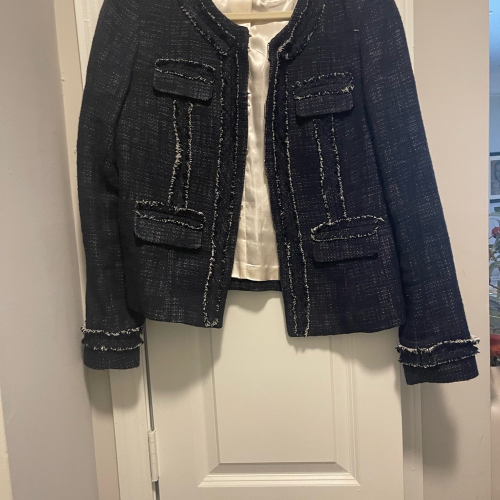Navy dress jacket size 10 Katherine Barclay